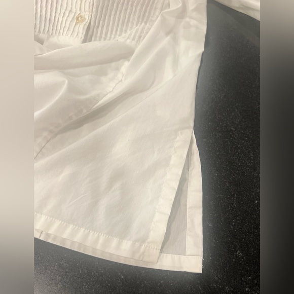 Samuel Dong White Button Down Shirt. Sz M - Picture 8 of 8